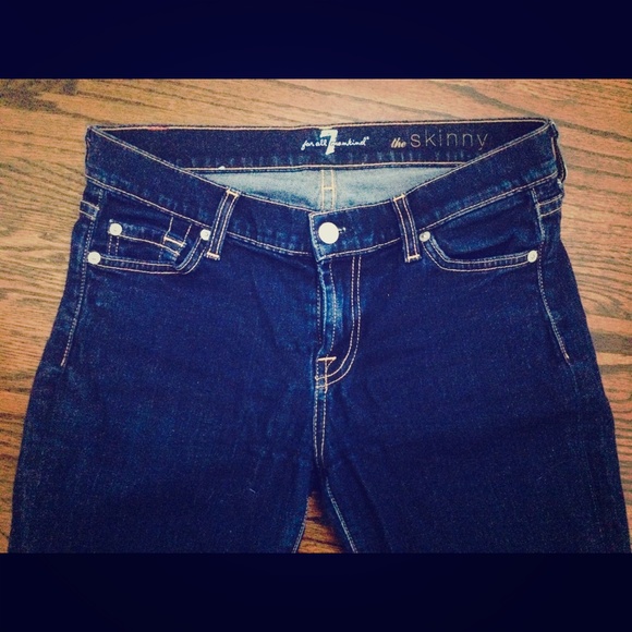 Seven For All Mankind Skinny Indigo jeans.