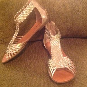 REDUCED! Metallic gold sandals