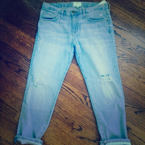 Current Elliott light wash Midrise Boyfriend jeans