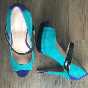 Jessica Simpson Ely Peep-Toe Pumps