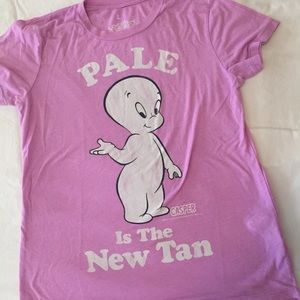 Pale is the New Tan! Pink T-shirt Adorable!!