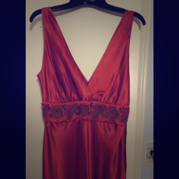 Newport News red rayon dress