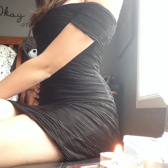 Black cocktail dress