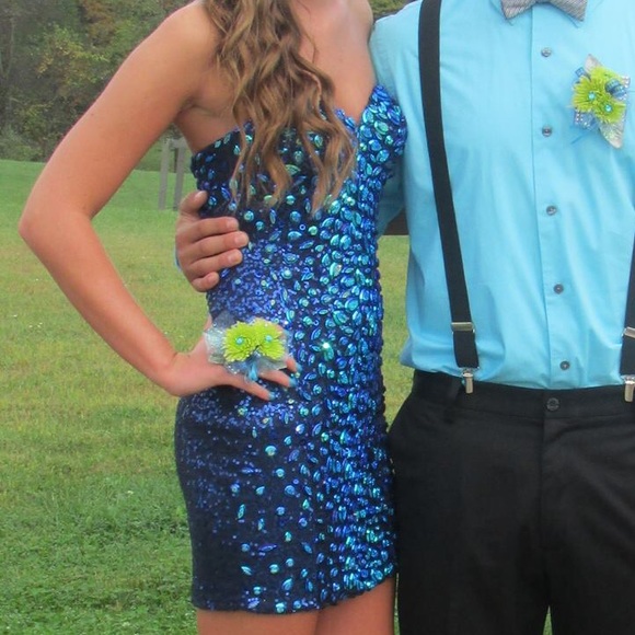 Blue homecoming/formal dress