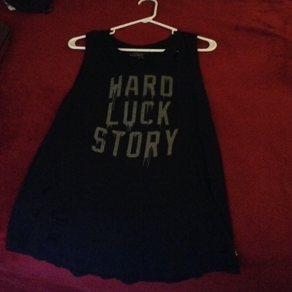 Hard luck story tank top