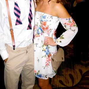 Floral off the shoulder dress