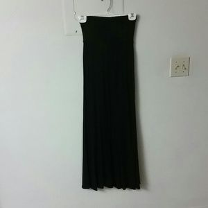 Black maxi skirt