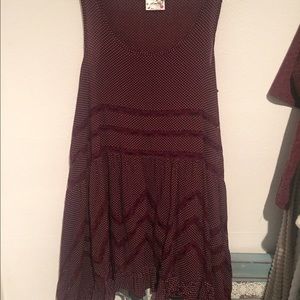Free people burgundy Dress