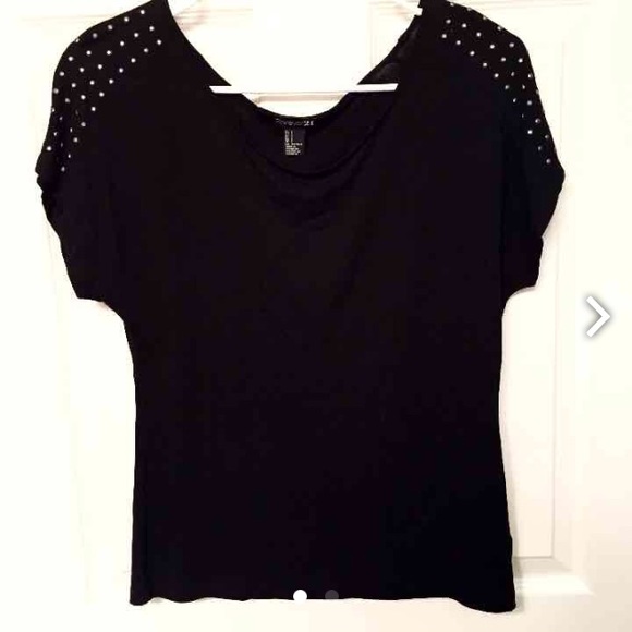 Studded black top