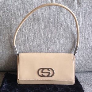 Gucci small nude leather handbag