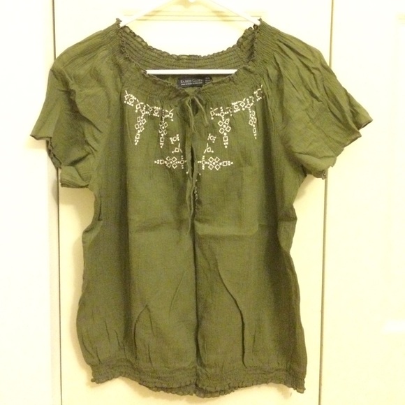 Bottle green colored top