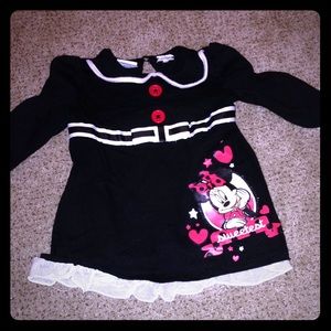 Long sleeve Minnie dress baby girl