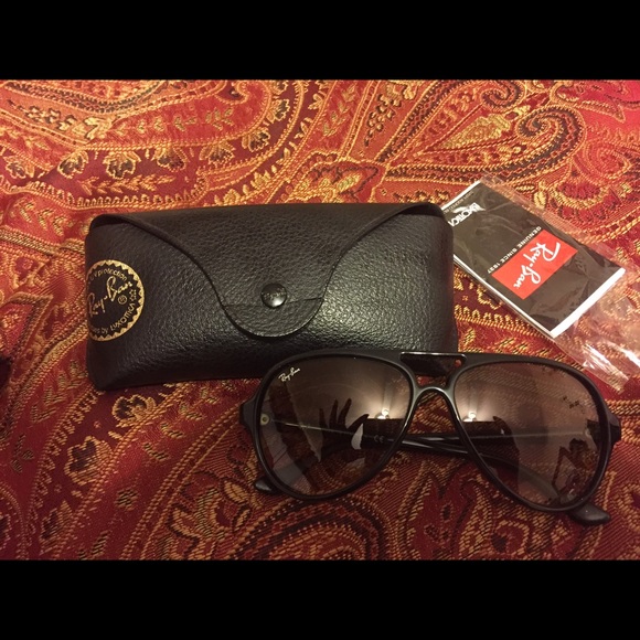100% Authentic RayBan Black Aviators