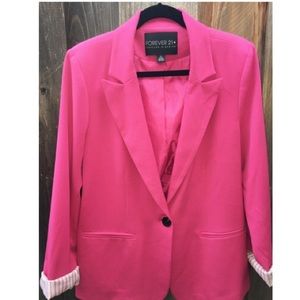 SOLD Plus Size Hot Pink Blazer