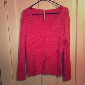 {Donated} 🚨LAST CHANCE🚨 Pink cable knit sweater
