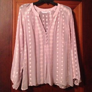 Anthropologie Zoa blouse Petite Medium