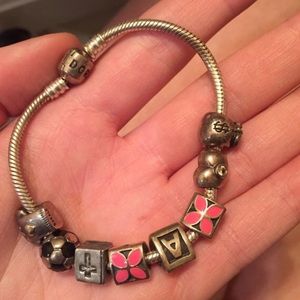 PANDORA "A" Charm