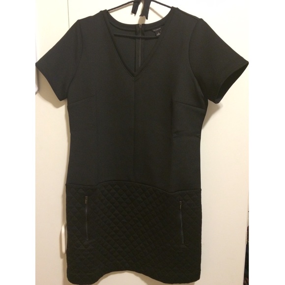 Ann Taylor Black Dress w/ Quilted Bottom