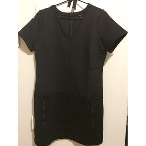 Ann Taylor Black Dress w/ Quilted Bottom