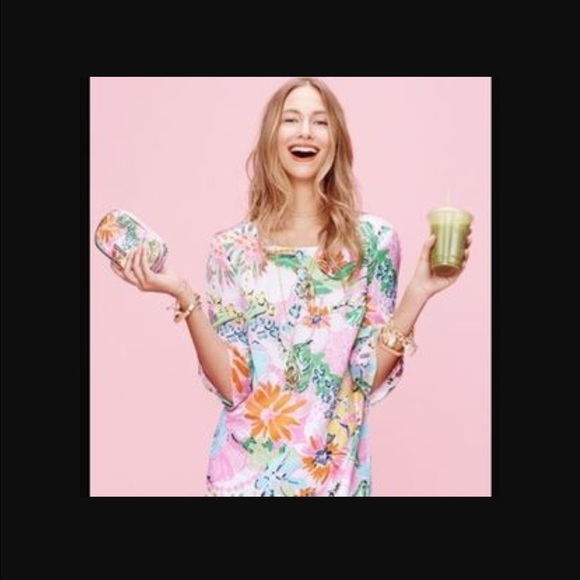 Lilly Pulitzer shirt dress in Nosy Posy