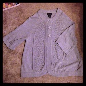 Gray cardigan