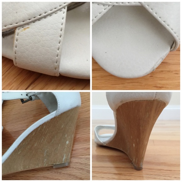 ZARA | White Wedge Sandals - Picture 4 of 4