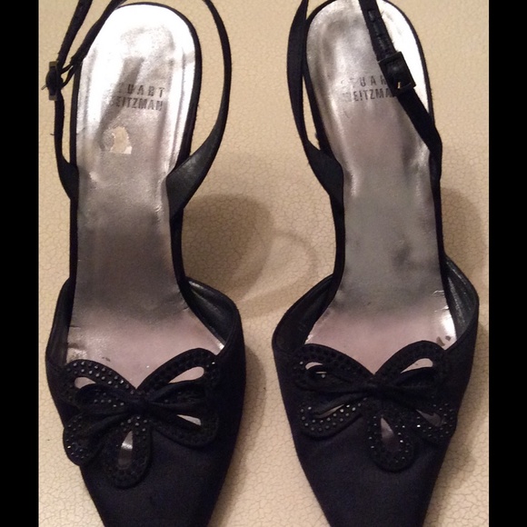 Stuart Weizmann black evening shoes