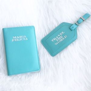 Passport cover and Luggage tag: Genuine Leather