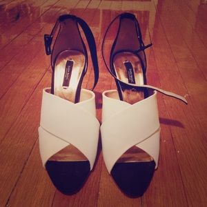 Two-Tone ZARA Sandals Heels 40