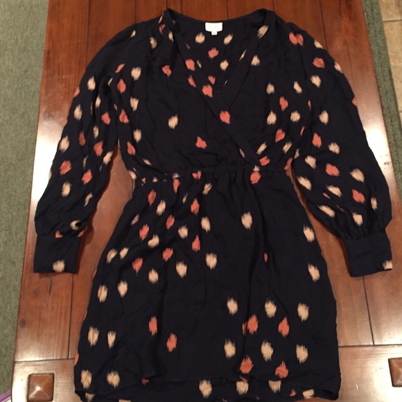 ❌ sold ❌ Parker 100% silk navy blue dress