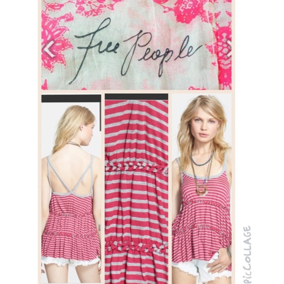 Free People Tops - Free People
'Florence' Stripe Tiered Tank