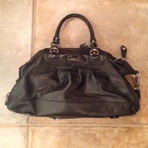 Authentic Black Coach purse in like new condition!