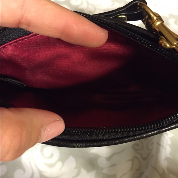 Coach black leather wristlet - Picture 2 of 3