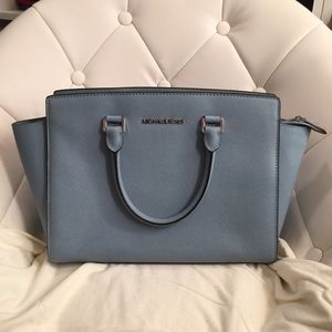 MICHAEL Michael Kors Selma Tote in Powder Blue