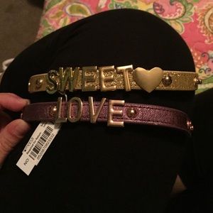 Two snap cuff bracelets