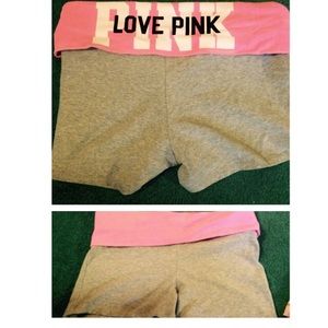 VS pink shorts