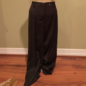 New York & company -brown pinstripe slacks -size 6