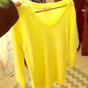 Gap Neon Yellow Sweater