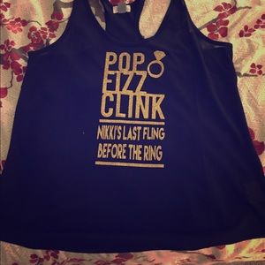 Pop Fizz Clink Customized Bachelorette Tank