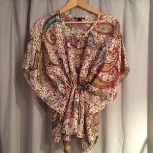100% Silk Lucky Brand Tunic