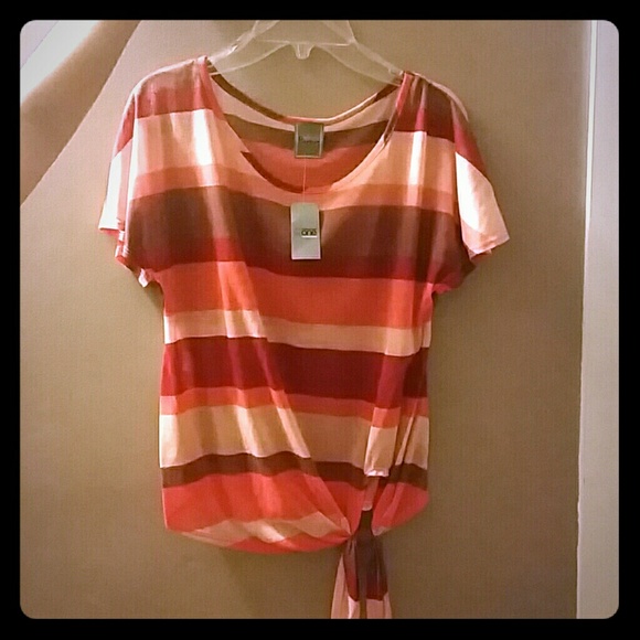 Summer side tie shirt