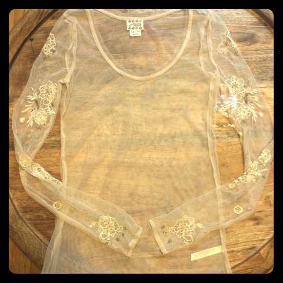 Free People Sheer Top XS