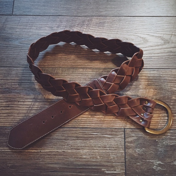 • Leather Braided Belt •