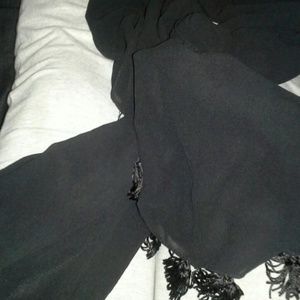 Black sheer scarf