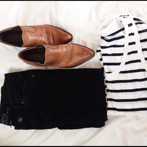 Brown Western Style Vintage Ankle Boots