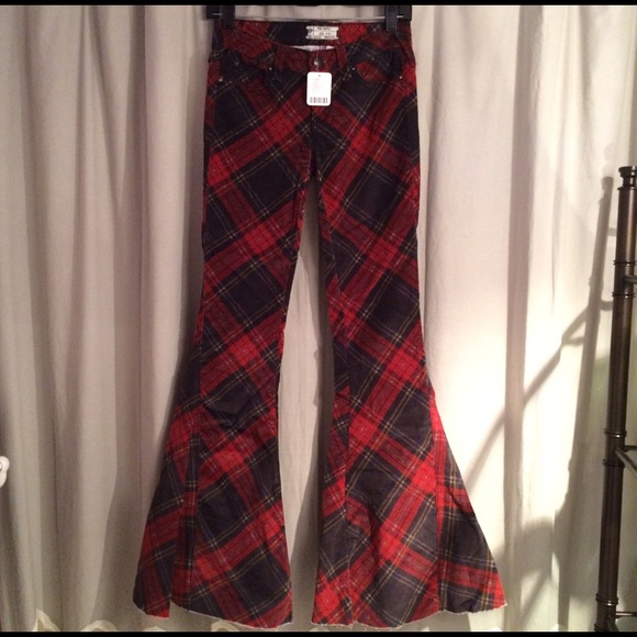 Free People Velvet Bell Bottoms