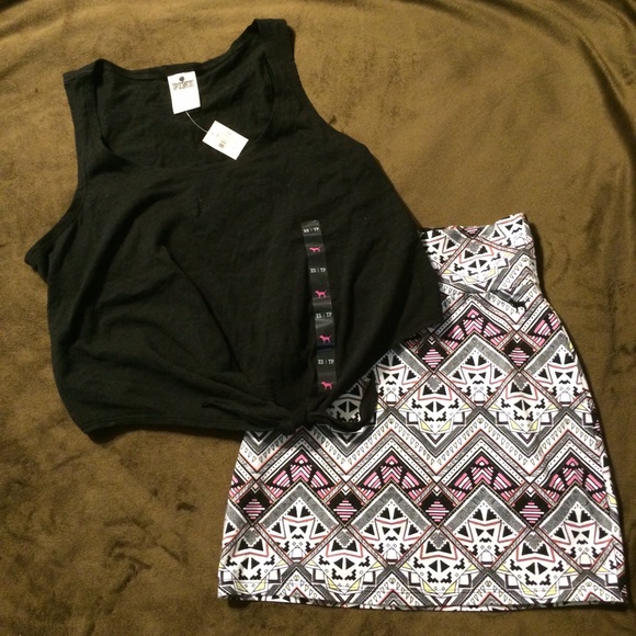 Victoria's Secret Dresses & Skirts - Sold in a bundle...VS Tank and High Waist Skirt