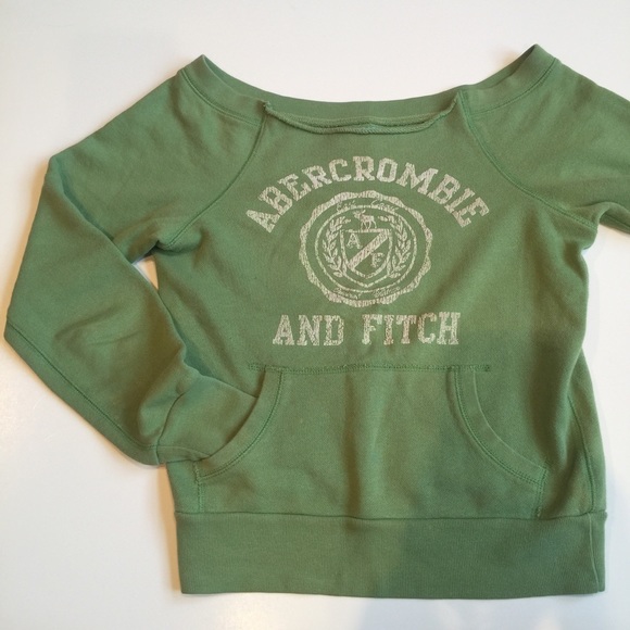 Abercrombie & Fitch Off Shoulder Long Sleeve Shirt