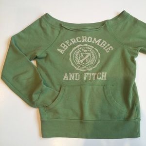 Abercrombie & Fitch Off Shoulder Long Sleeve Shirt