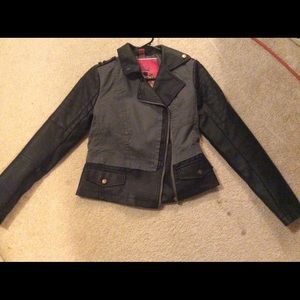 Collection by Bernardo black pleather jacket